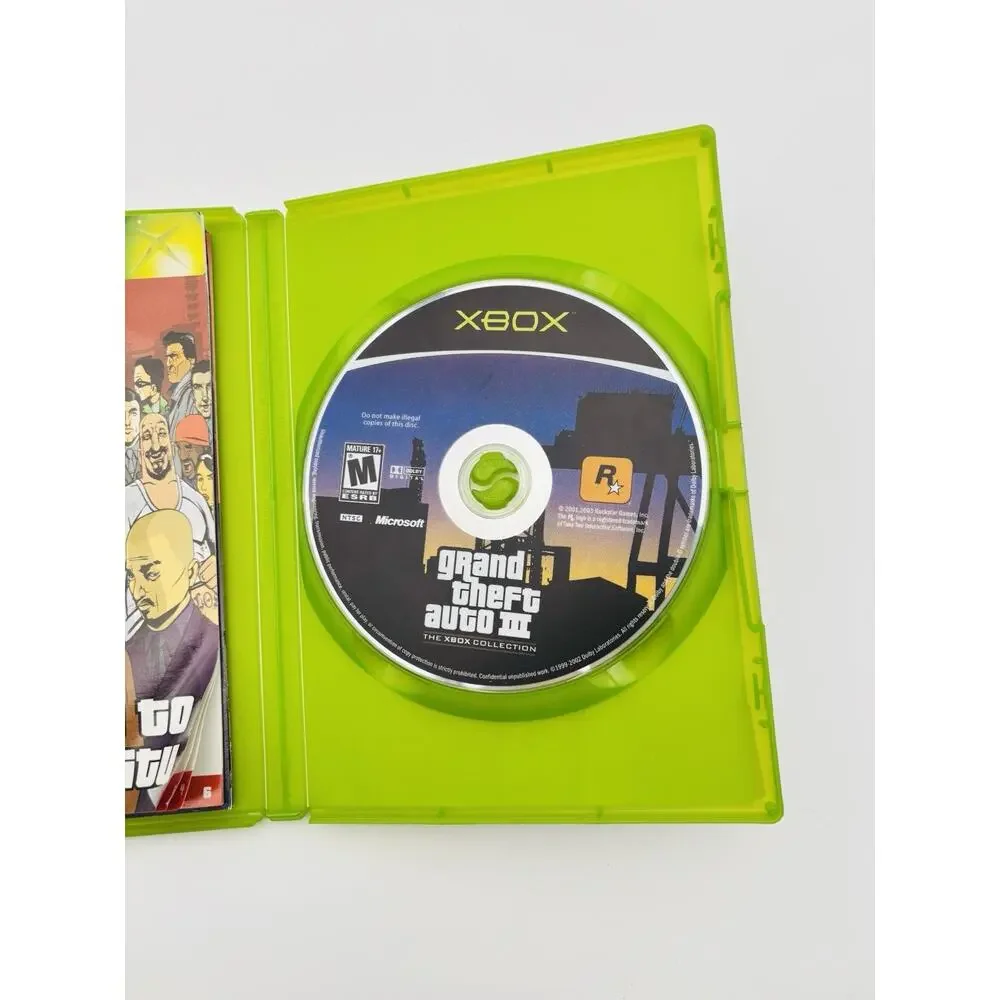 Grand Theft Auto III Xbox Original Xbox Complete CIB. With Map. Tested Works